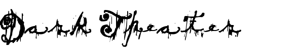 Dark Theater font preview